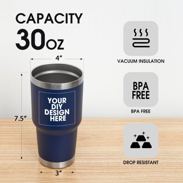 30 oz Stainless Steel Tumbler - Image 2